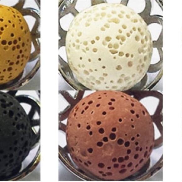 Rhinestone and crested heart essential oil diffuser, necklace locket 16 “ chain - Picture 7 of 8